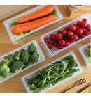 Fridge Organizers Storage Box Set, Freezer Containers With Removable Drain Plate, Kitchen Refrigerator Container For Vegetables, Food, Fish 1500 ML