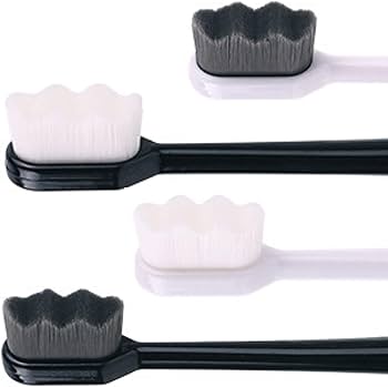 Ultra Soft Nano Toothbrush for Sensitive Teeth, Gentle Gum Care, Family Size, 20000 Brush Strokes