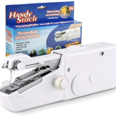 Mini Portable Handy Handheld Sewing Machine Battery-Operated Stitching Tool Lightweight and Easy-to-Use Handy Salai Machine for Cloth Repairs, Fabric Stitching, Home and Travel Use High-Quality Sewing Tool Bobbin for Needlework, Clothes & Quick Handwork.