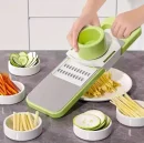 Vegetable Cutter | 5 in 1 Multifunctional Vegetable and Fruit Slicer | Stainless Steel Mandoline Chopper and Cutter One piece free wall hook sticker