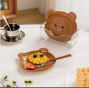 8pcs Cartoon Bear Tableware Set – Cute Bowls & Plates for Breakfast, Snacks, and Desserts (Random Color)
