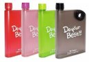 Ultra Slim Flat Stylish Note Book Water Bottle Notebook Water Bottle BPA FREE - Portable Leak-proof