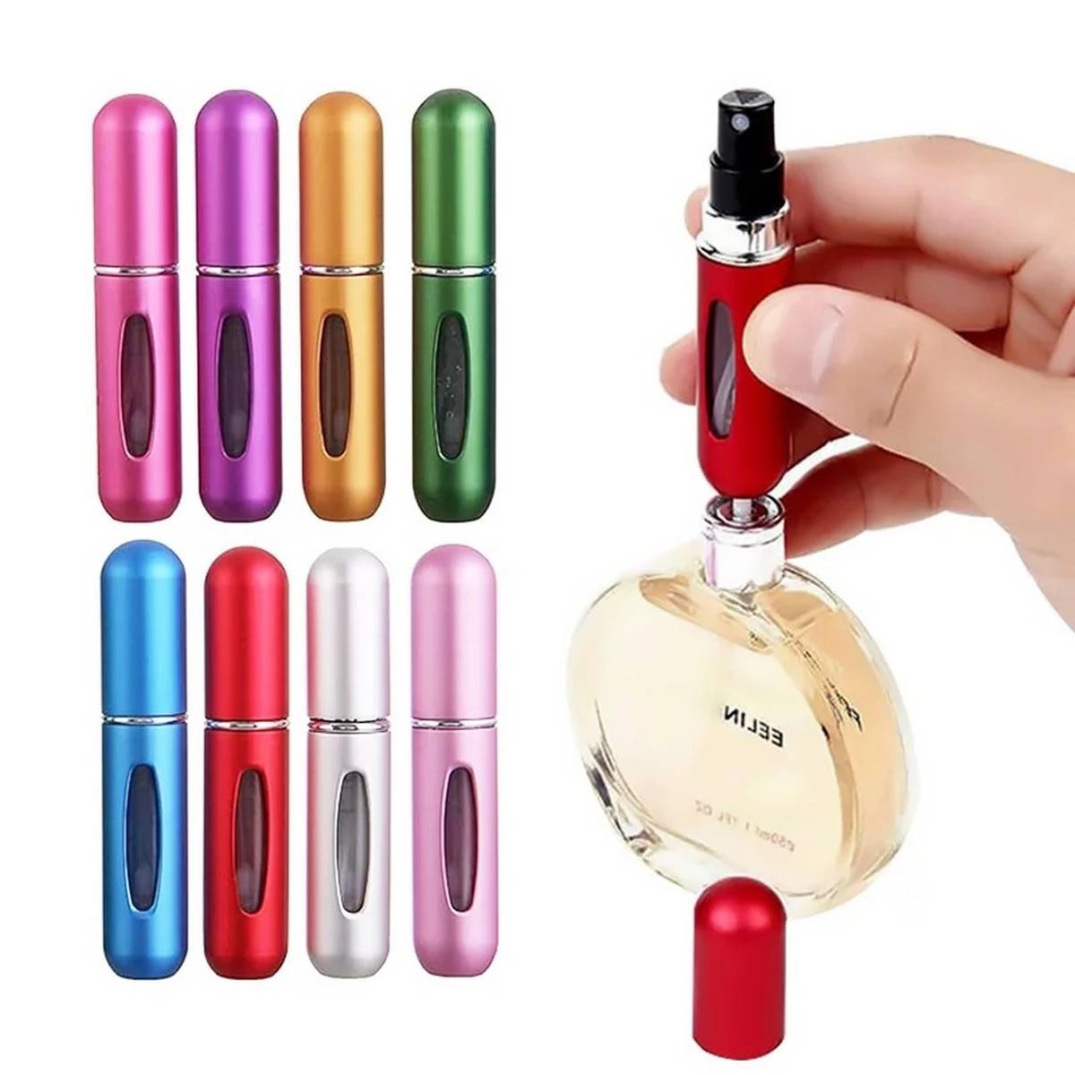 Mini Perfume Refillable Bottle for Travel, Pocket Perfume Bottle, Atomizer Perfume, Spray Scent Pump, 5ml Multicolor - Image 5