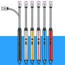 Electric Arc USB Rechargeable Flameless Arc Lighter Flexible and Windproof for Candles, Hiking, Camping, Kitchen, Fireplaces 360 degree free rotation