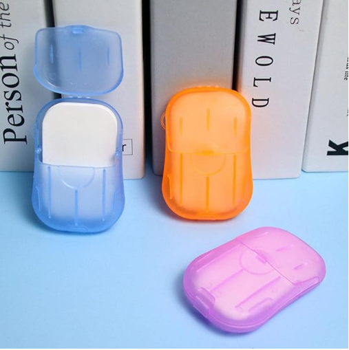 Travel Soap Paper 20pcs Mini Paper Soap Washing Hand Bath Clean Scented Slice Sheets Good for Camping BBQ Hiking Travel or Any Outdoor Activity - Image 5