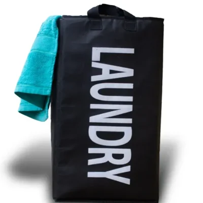 Foldable Laundry Bag Home Cloth Storage Mesh Washing Basket Bin Hamper Storage Baskets Organizer