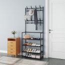 Multi-Function 5 LAYERS Shoes Rack With Hanger, Living Room Clothes Storage Rack